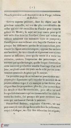Planche première - Planche soixante dixième [inkl. Tafelbeschreibung]