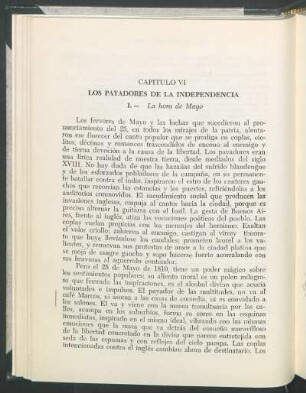 Capítulo VI - Los payadores de la Independencia