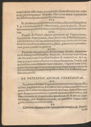 De Potentiis Animae Vegetativae.
