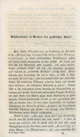 133-173 Rückantwort in Sachen des geistlichen Amts
