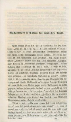 133-173 Rückantwort in Sachen des geistlichen Amts