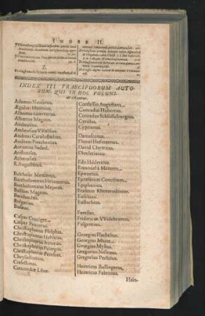 Index III. Praecipuorum Autorum
