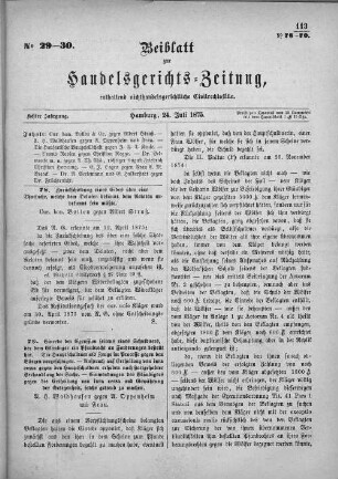No. 29-30. 24. Juli 1875