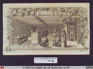 Bibliotheca Augusta Ducalis. [Herzog August zu Braunschweig und Lüneburg in seiner Bibliothek]