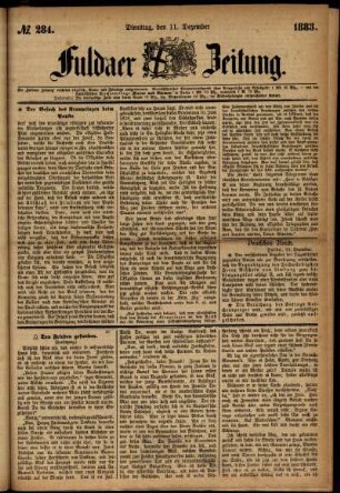 Ausgabe vom Dienstag, den 11. Dezember 1883.