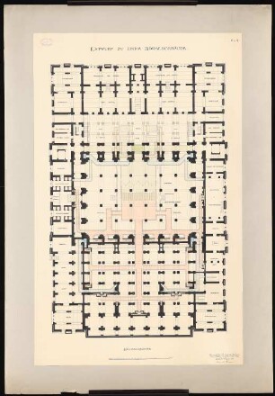 Börsengebäude: Grundriss KG 1:100