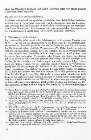 III. Die einzelnen Erscheinungsformen