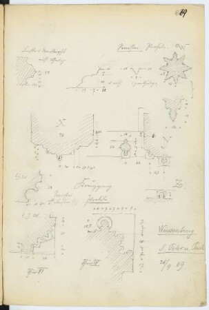 St. Peter und Paul, Weißenburg: Details (aus: Skizzen- und Fotoalbum 7)