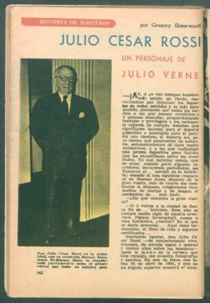 Julio César Rossi - un personaje de Julio Verne : Historia de maestros