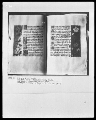 Flämisches Gebetbuch — Schriftseite mit einseitiger Bordüre, Folio 17recto
