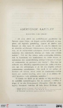 Adertonde Kapitlet: Konsten och Kriget