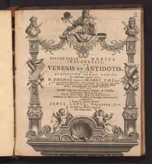 Dissertatio Medica Inauguralis, De Venenis Et Antidotis