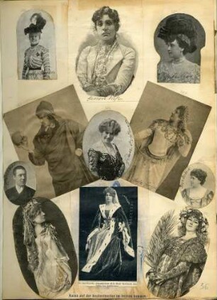 382 Stojan, Betty; 383 Duse, Eleonore; 384 Leòn, Rita; 385 Kainz, Josef; 386 Fehdmer, Helene; 387 Poppe, Rosa; 388 Jelenko, Siegfried; 389 Poppe, Rosa; 390 Roosevelt, Maud; 391 Bertens, Rosa; 392 unbekannt