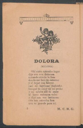 Dolora : (Melodía)