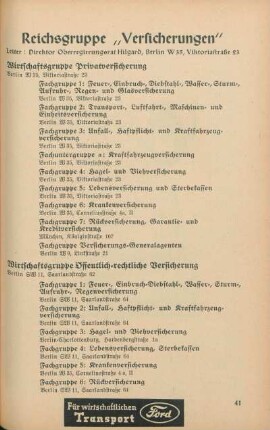 Reichsgruppe "Versicherungen"