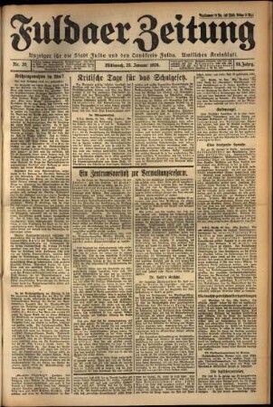 Ausgabe vom Mittwoch, den 25. Januar 1928.