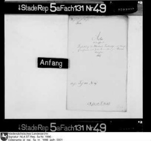 Bestallung des Michael Ludwig zum Akziseeinnehmer und Zollverwalter in Brunshausen vom 28. Oktober 1667