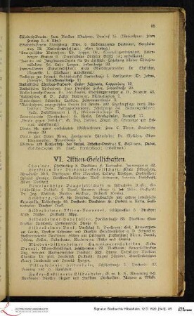 VI. Aktien-Gesellschaften.