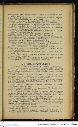 VI. Aktien-Gesellschaften.