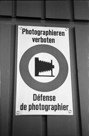 Basel: Schild, Fotografieren verboten
