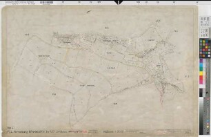 Schönholthausen (Finnentrop), Flurbereinigung Rönkhausen, Bl. 4 Zuteilungskarte Lenhausen Flur 4