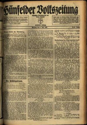 Ausgabe vom Montag, den 04. Juli 1921.
