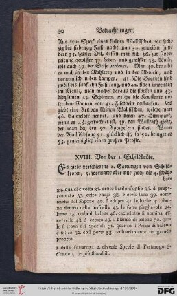 XVIII. Von der I. Schildkröte
