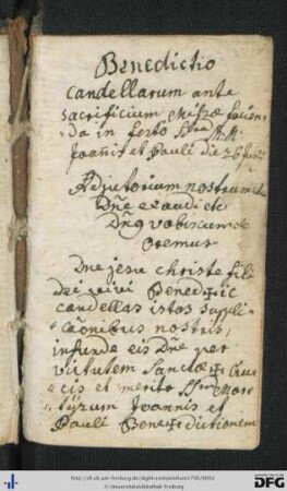Handschriftliche Gebete.