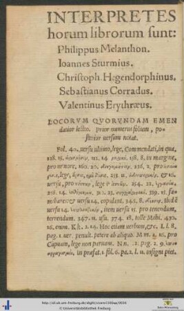 Interpretes horum librorum
