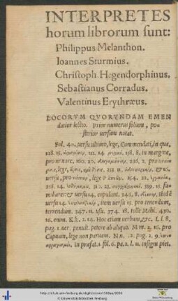 Interpretes horum librorum