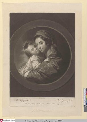 [Lady mit ihrem Sohne; Mrs. West and child]