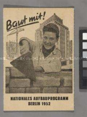 Nachweiskarte des Nationalen Aufbauwerkes über geleistete Arbeitsstunden