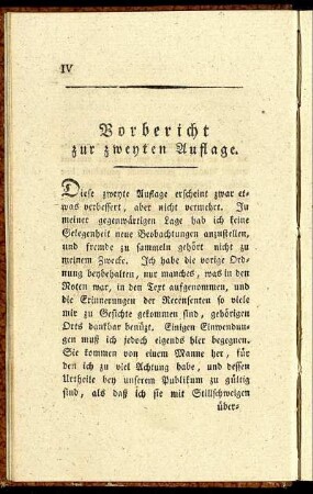 Vorbericht zur zweyten Auflage.
