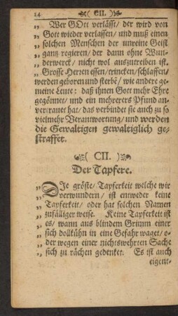 (CII.) Der Tapfere.