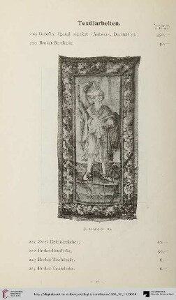 Textilarbeiten (Nr. 219-233)