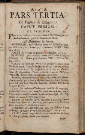 Caput Primum. De Figuris.