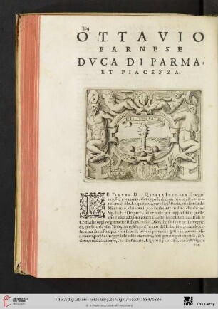 Ottavio Farnese Dvca di Parma, et Piacenza