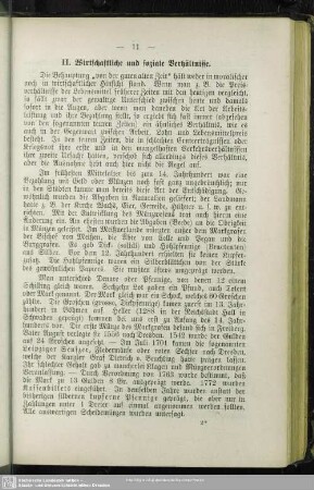 II. Wirtschaftliche und soziale Verhältnisse