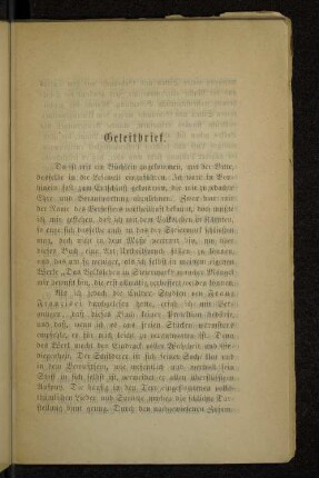 Geleitbrief.