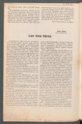 Los tres libros : [Traducción]