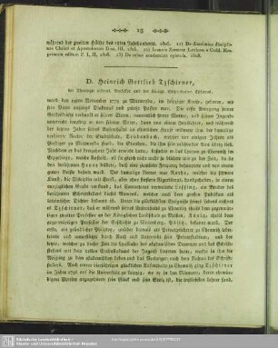 D. Heinrich GottliebTzschirner ...
