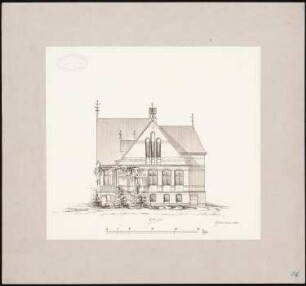 Wohnhaus: Aufriss Ostseite