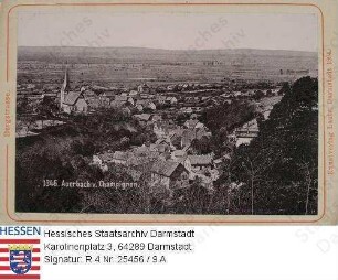 Auerbach an der Bergstraße, Ansicht vom Champignon aus