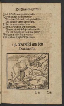 14. Der Esel mit den Heerpaucken.
