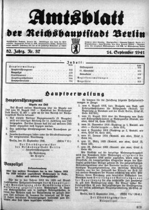 1941,37: Nr. 37, 14. September 1941