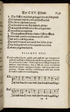 Psalmus CXVI. - Psalmus CXX.