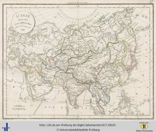 L'Asie divisée en ses différens états. 1826.