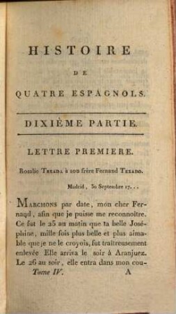 Histoire de quatre Espagnols, 4