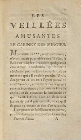 Les Veillées Amusantes, Ou Recueil Des Nouvelles historiques, d'Anecdotes et d'Aventures tragiques et comiques, 2