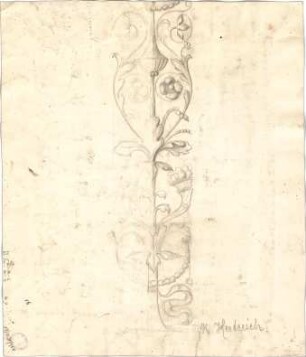 Pfann, Paul; Nürnberg; Fritz Pfann - Samenhandlung - florales Ornament (Detail)
